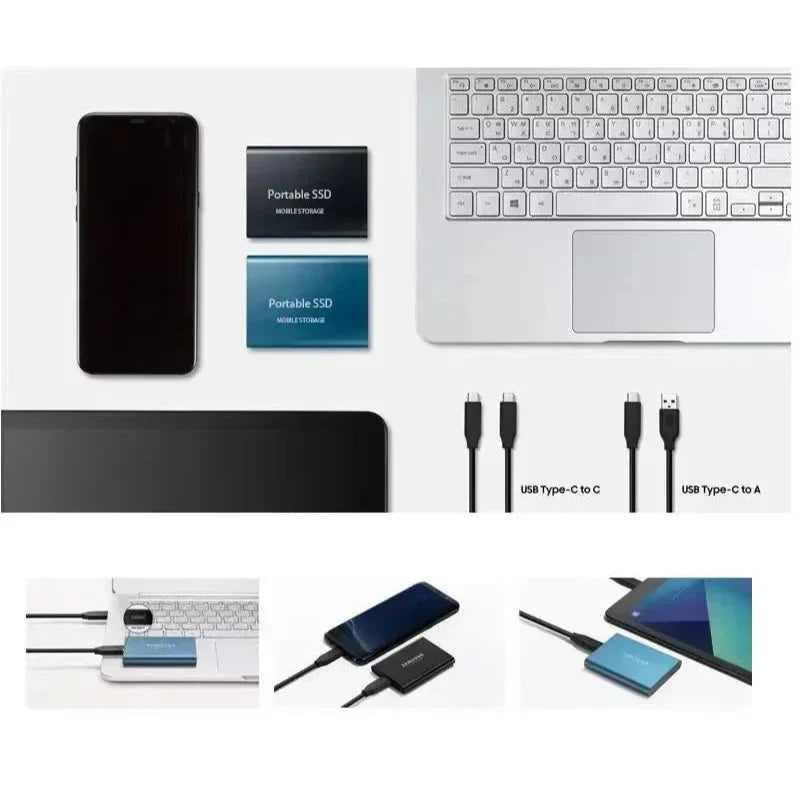 Disque Dur Externe SSD | Transferts Ultra-Rapides et Compact