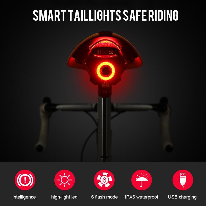 Feu Arrière de Vélo LED | Rechargeable et Haute Visibilité