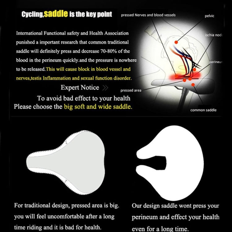 Selle de vélo sans nez | Confort Optimal pour Longs Trajets