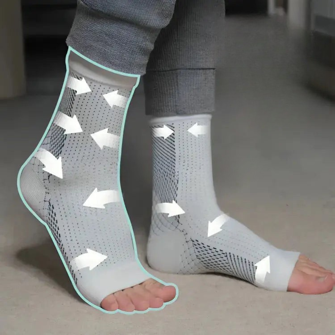 Chaussettes de Compression Anti-Fatigue | Améliore la Circulation et Soulage les Pieds
