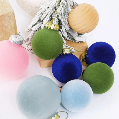 Boules de Noël en Velours | Élégance et Luxe pour Votre Sapin