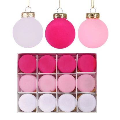 Boules de Noël en Velours | Élégance et Luxe pour Votre Sapin