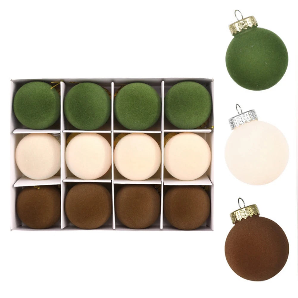 Boules de Noël en Velours | Élégance et Luxe pour Votre Sapin