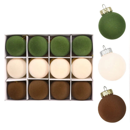 Boules de Noël en Velours | Élégance et Luxe pour Votre Sapin