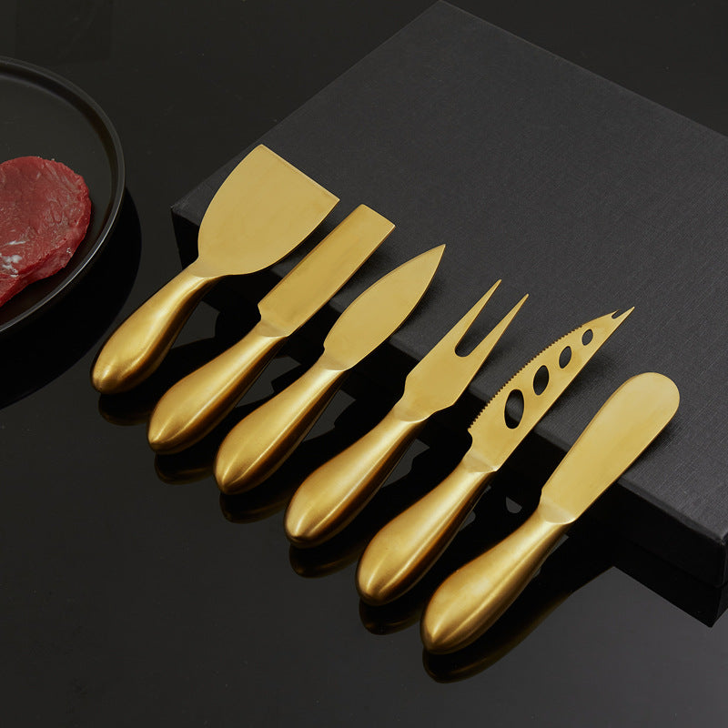Couteaux à Fromage en Acier Inoxydable | Ensemble Pratique et Élégant pour Divertissement