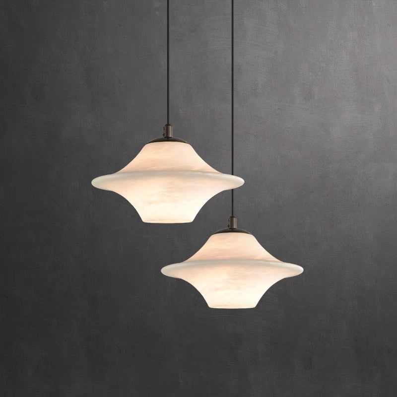 Suspension en Marbre Naturel | Élégance Contemporaine et Atmosphère Chaleureuse