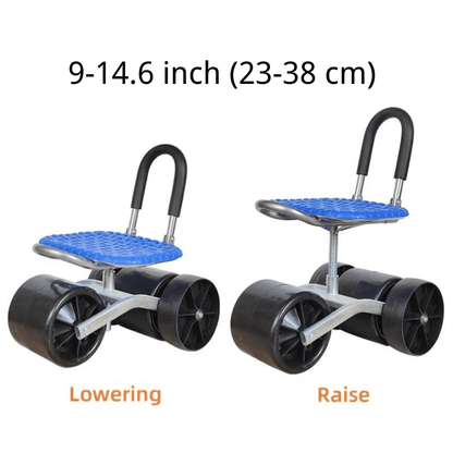 Chaise de Jardin Ergonomique Réglable | Rotation à 360° et Confort Optimal