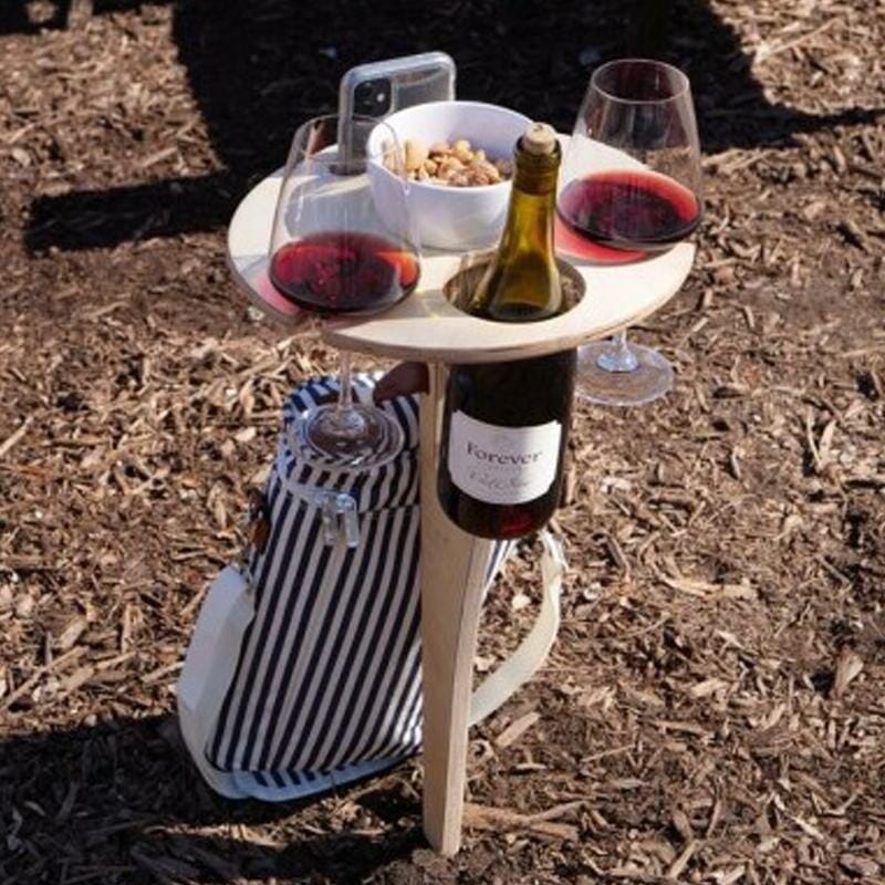 Table à Vin Pliable Compacte | Parfaite pour Pique-niques et Camping