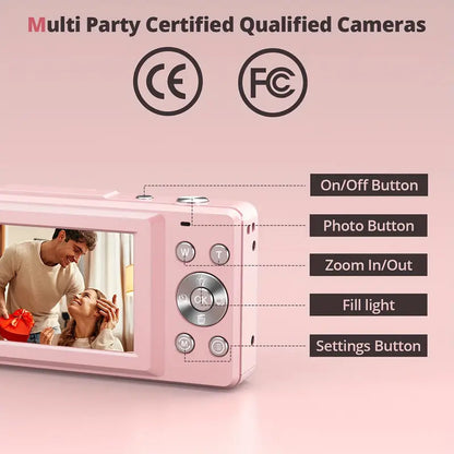 Appareil Photo Numérique Vintage | Vidéo 1080p et Design Compact