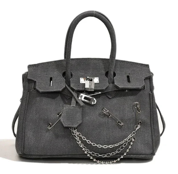 Sac à Bandoulière en Denim Vintage | Style Boho-Chic avec Détails Déchirés