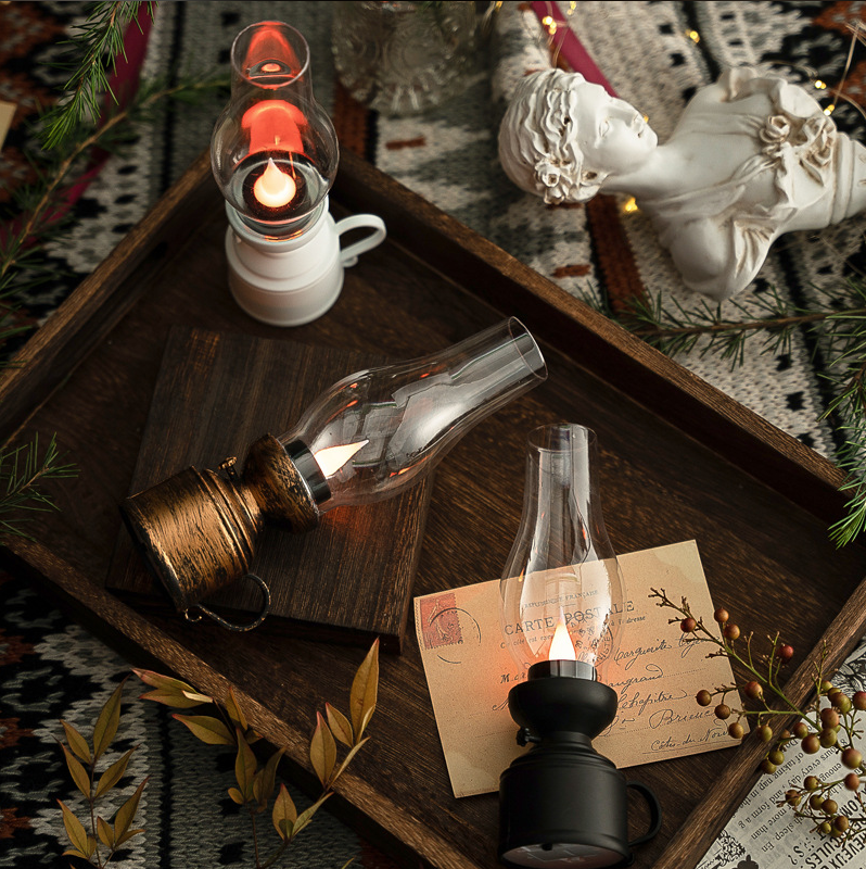 Lampe à Bougie LED Vintage | Ambiance Chaleureuse et Sécurisée