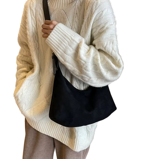 Sac à Main en Daim Vintage | Sac Bandoulière Élégant et Pratique