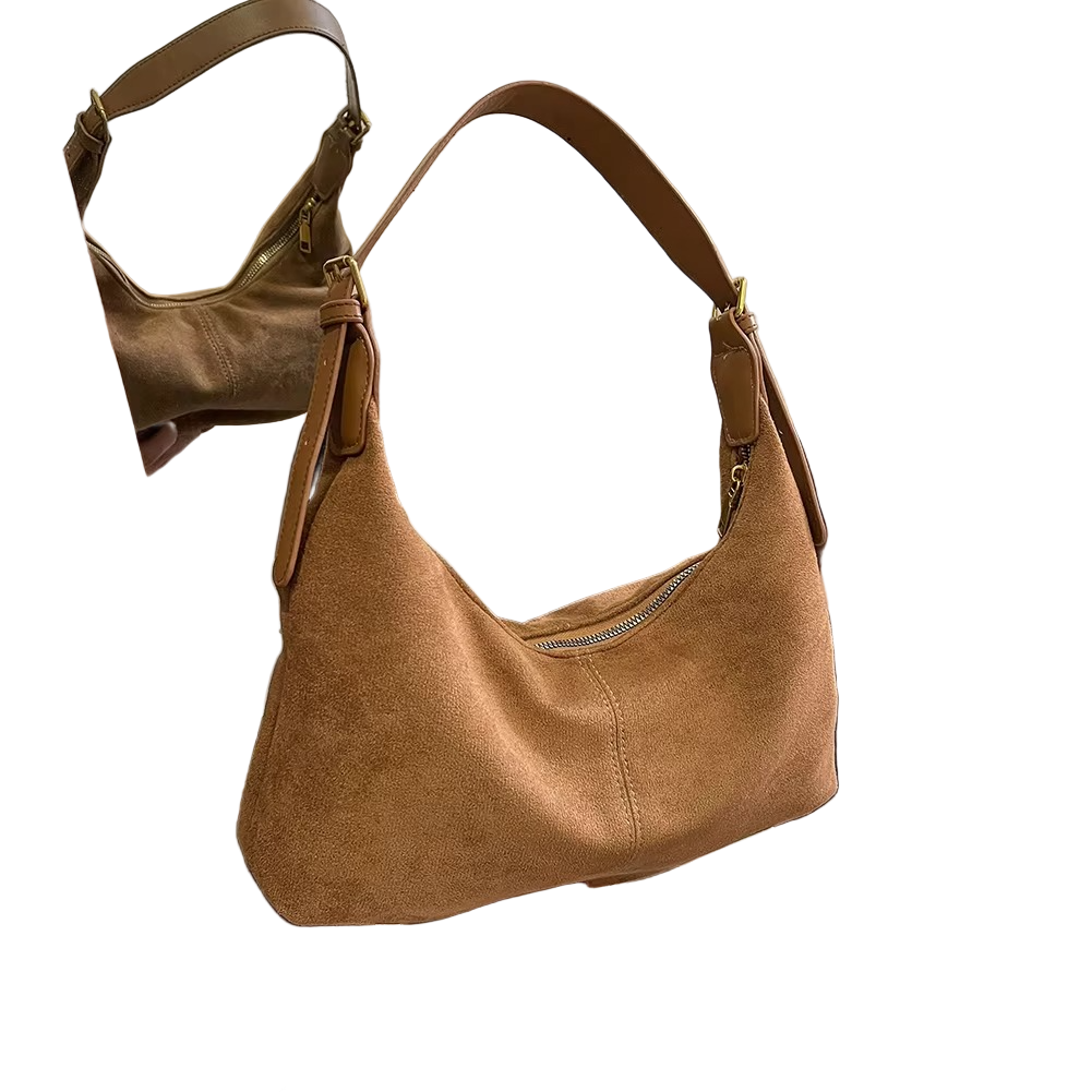 Sac à Main en Daim Vintage | Sac Bandoulière Élégant et Pratique