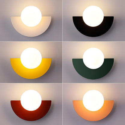 Applique Murale Minimaliste Scandinave | Design Semi-Circulaire et Élégant