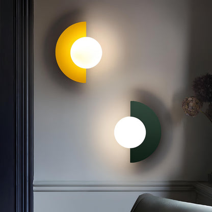 Applique Murale Minimaliste Scandinave | Design Semi-Circulaire et Élégant