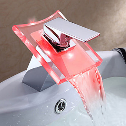 Robinet Mélangeur LED pour Lavabo | Design Moderne avec Éclairage Intégré