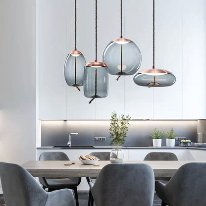 Lampe Suspendue en Or Rose | Élégance et Style Contemporain