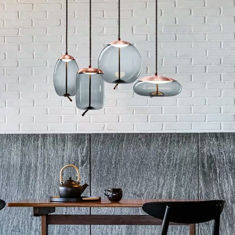 Lampe Suspendue en Or Rose | Élégance et Style Contemporain