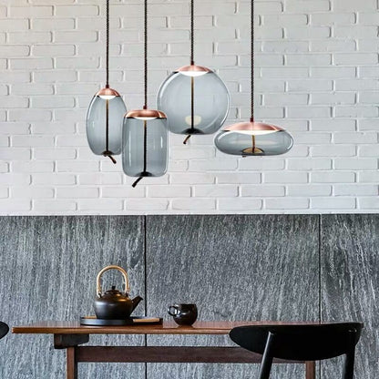 Lampe Suspendue en Or Rose | Élégance et Style Contemporain