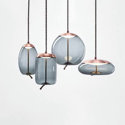 Lampe Suspendue en Or Rose | Élégance et Style Contemporain