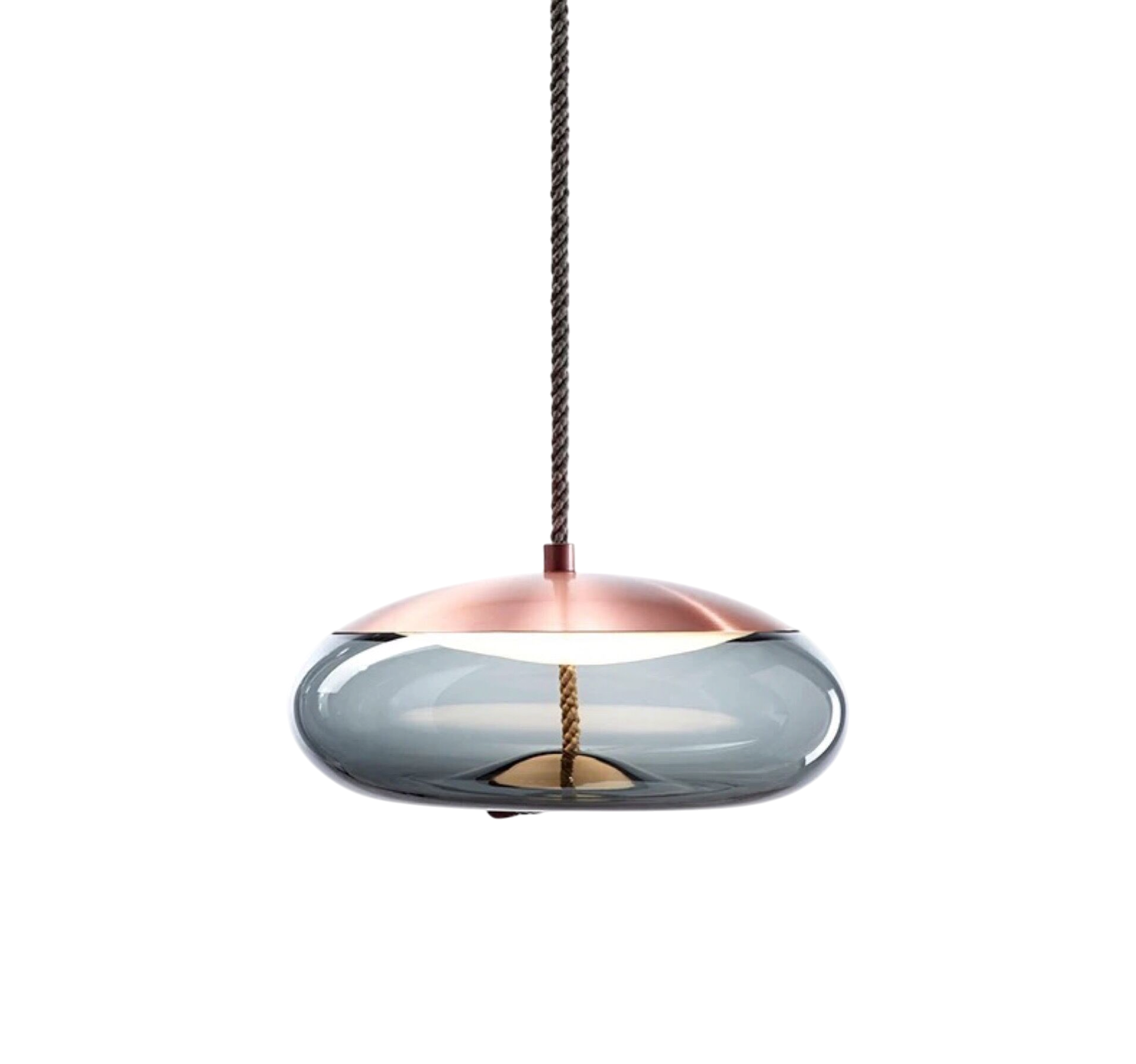 Lampe Suspendue en Or Rose | Élégance et Style Contemporain