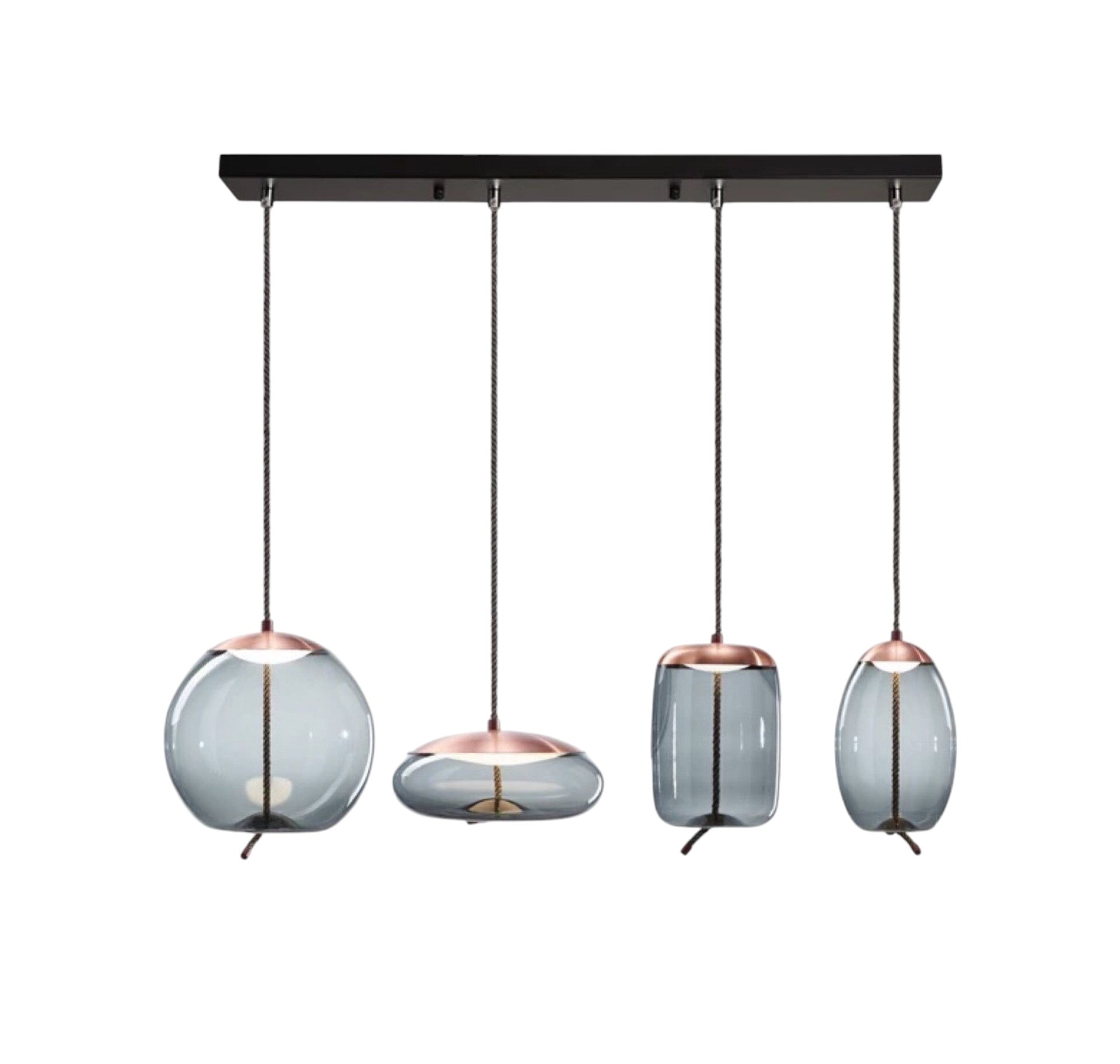 Lampe Suspendue en Or Rose | Élégance et Style Contemporain