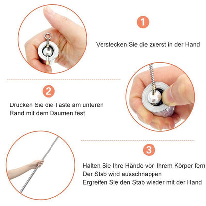 Bâton de Self-Défense Multifonctionnel | Léger et Portable pour Sécurité Personnelle