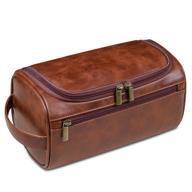 Trousse de Toilette en Cuir pour Hommes | Élégante et Pratique pour Voyager