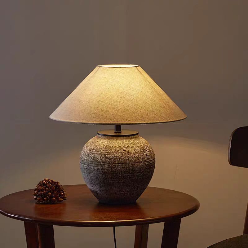 Lampe de Table en Céramique | Élégance Vintage et Ambiance Chaleureuse