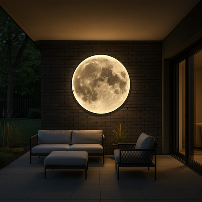 Applique Murale Lune Moderne | Éclairage LED et Design Élégant