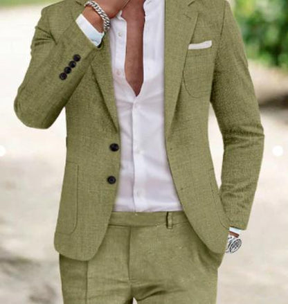 Costume en Lin Léger pour Homme | Élégance et Confort pour Occasions Formelles