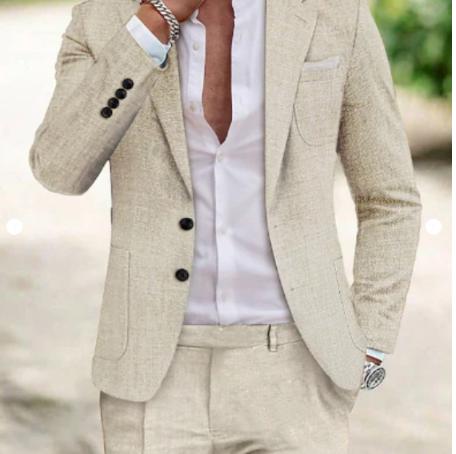 Costume en Lin Léger pour Homme | Élégance et Confort pour Occasions Formelles