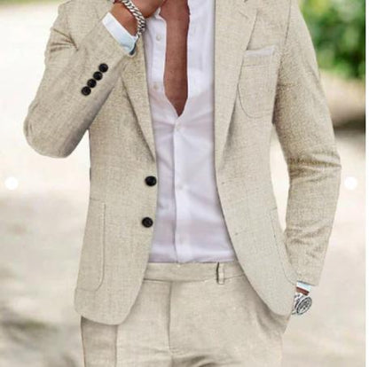 Costume en Lin Léger pour Homme | Élégance et Confort pour Occasions Formelles