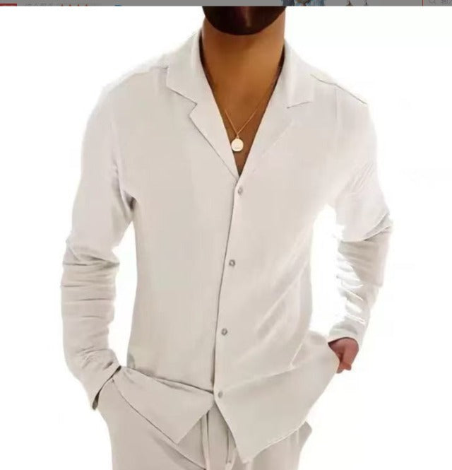 Chemise en Lin Léger pour Homme | Style Classique et Confort Optimal