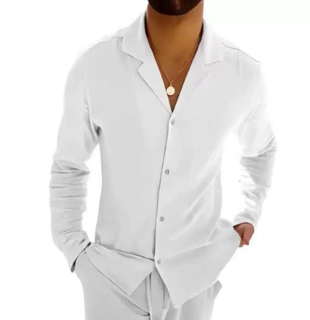 Chemise en Lin Léger pour Homme | Style Classique et Confort Optimal