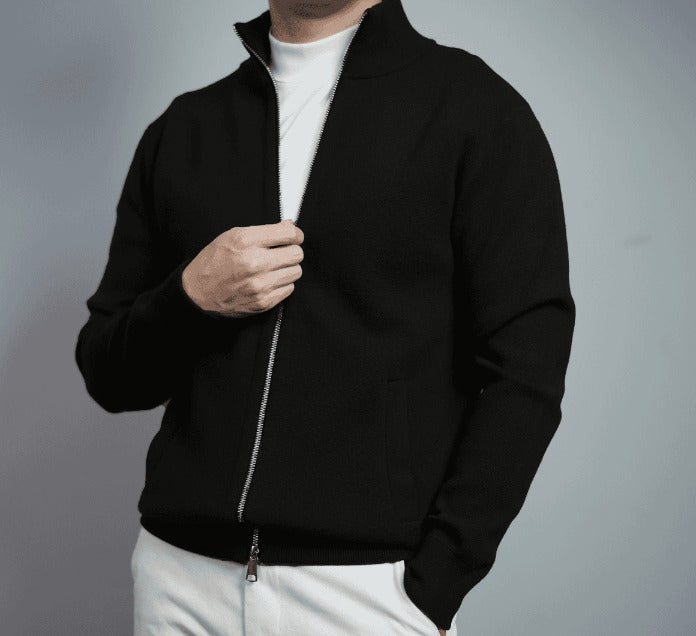 Tricot Zippé Intégral Élégant | Confort et Style Polyvalent au Quotidien