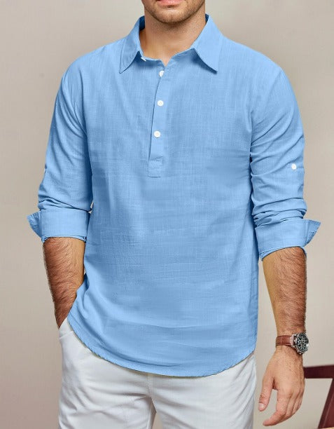 Chemise en Lin Respirante pour Homme | Chic et Confortable pour Toutes Occasions