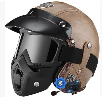 Casque Moto Léger Rétro | Confort et Sécurité Certifiés DOT ECE