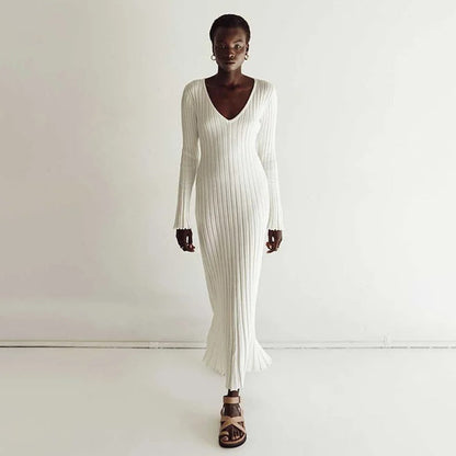 Robe Maxi Ajustable en Pierre | Élégance et Confort pour Femmes