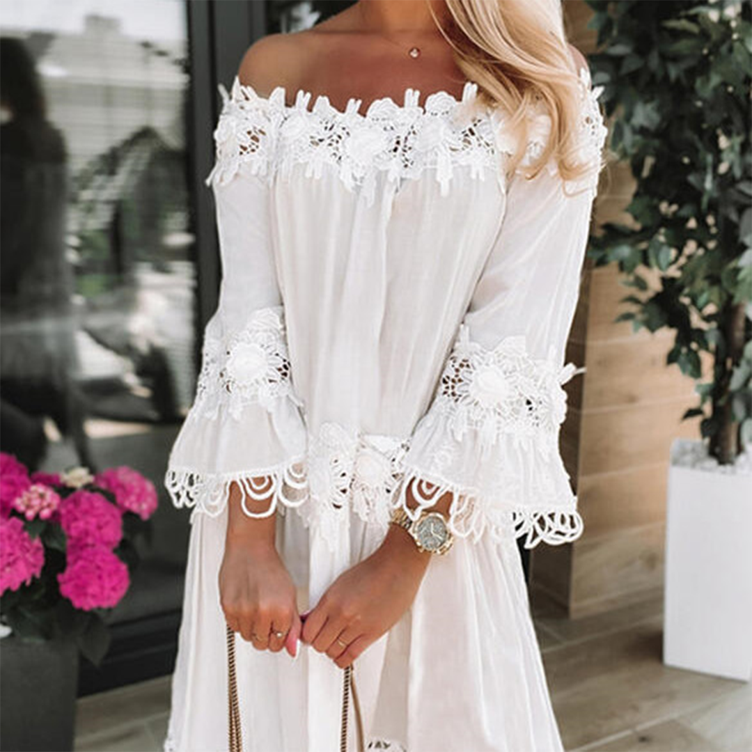 Robe Off Shoulder Élégante | Confort et Style pour Été