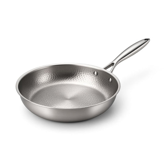 Poêle à Frire Antiadhésive en Titane Pur NovaTi - Intérieur Sans Revêtements pour une Cuisine Saine