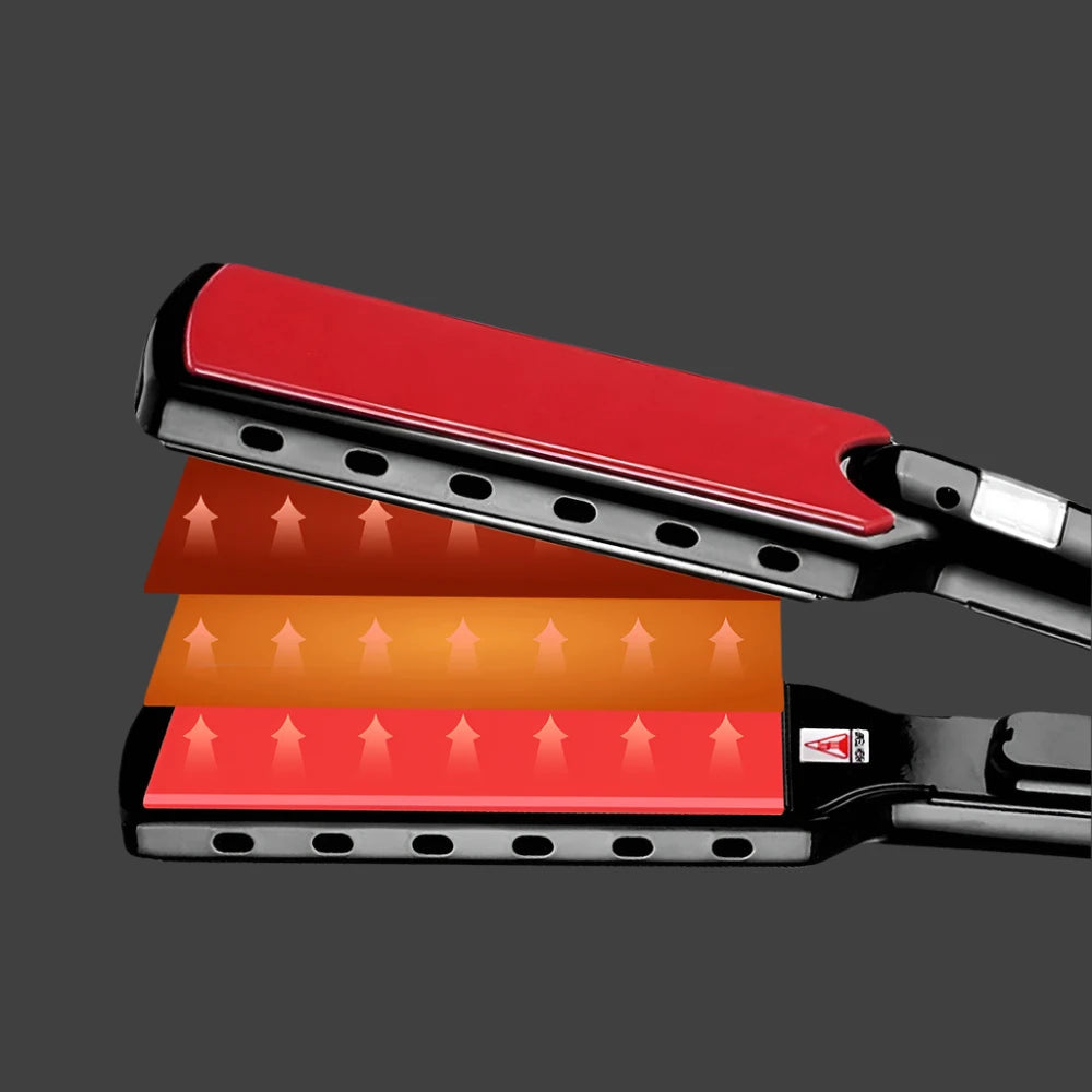 Fer à Lisser Professionnel Haute Température | Idéal pour Cheveux Épais et Bouclés