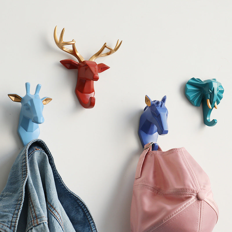 Crochet Mural Tête d'Animal | Décoration Écologique et Pratique