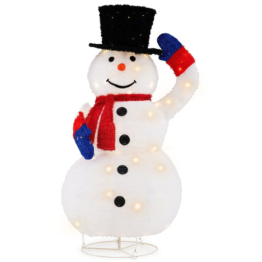 Bonhomme de Neige Lumineux de Noël | 120 Lumières LED et Fonction Minuterie