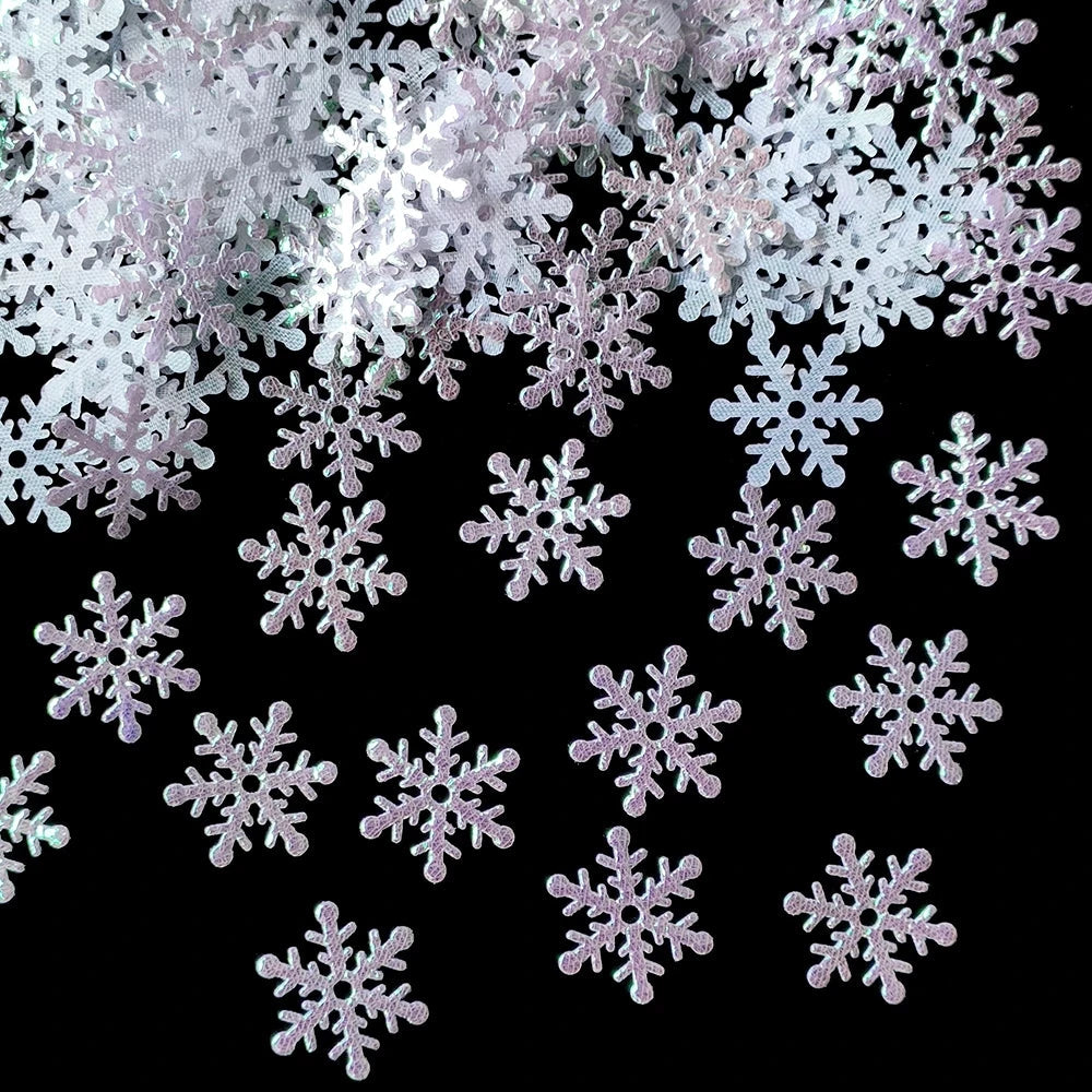 Décorations de Sapin de Noël Flocons | Ensemble de 300 Ornements Scintillants