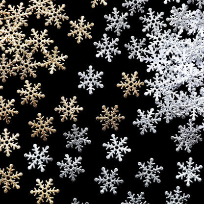 Décorations de Sapin de Noël Flocons | Ensemble de 300 Ornements Scintillants