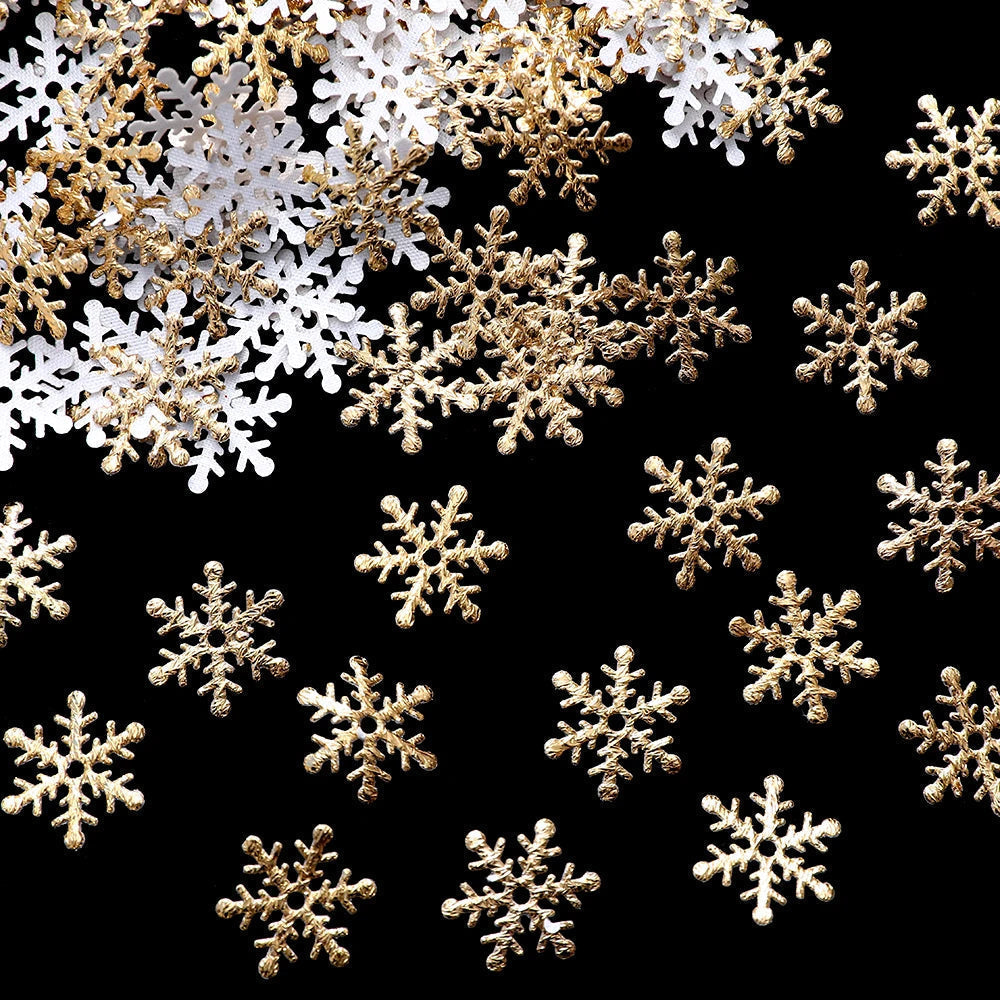 Décorations de Sapin de Noël Flocons | Ensemble de 300 Ornements Scintillants