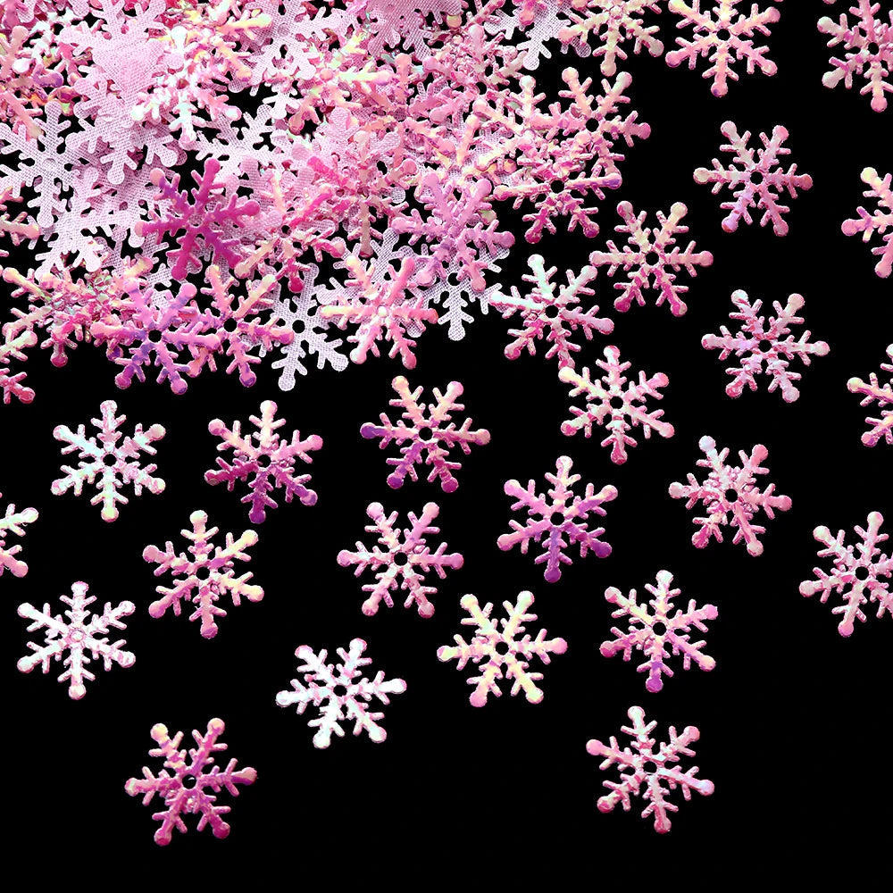 Décorations de Sapin de Noël Flocons | Ensemble de 300 Ornements Scintillants