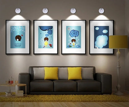 Projecteur LED Sans Fil Dimmable | Télécommande et Éclairage Flexible pour Maison