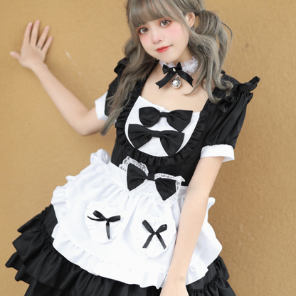 Robe de Cosplay Grande Taille | Style Mignon avec Volants et Tablier